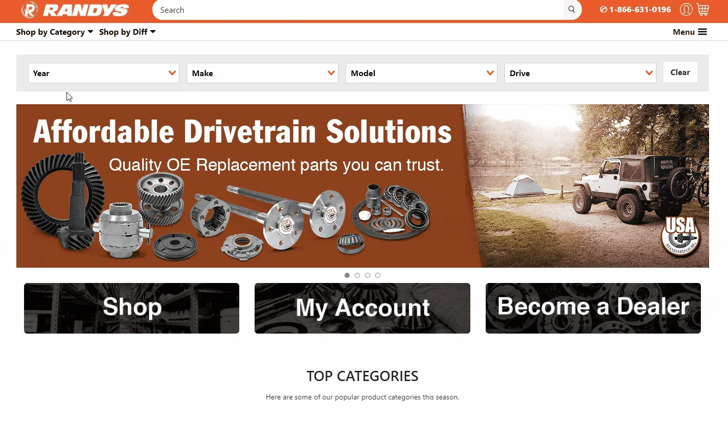 Image. Intuitive site navigation & search function