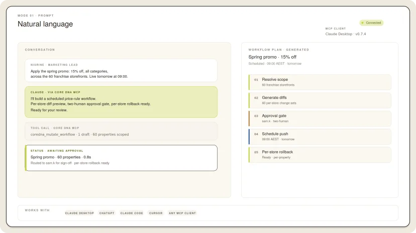 Prompt - natural language